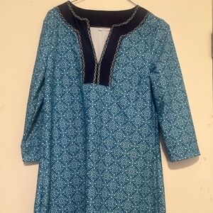 Fisher Island Embroidered tunic dress